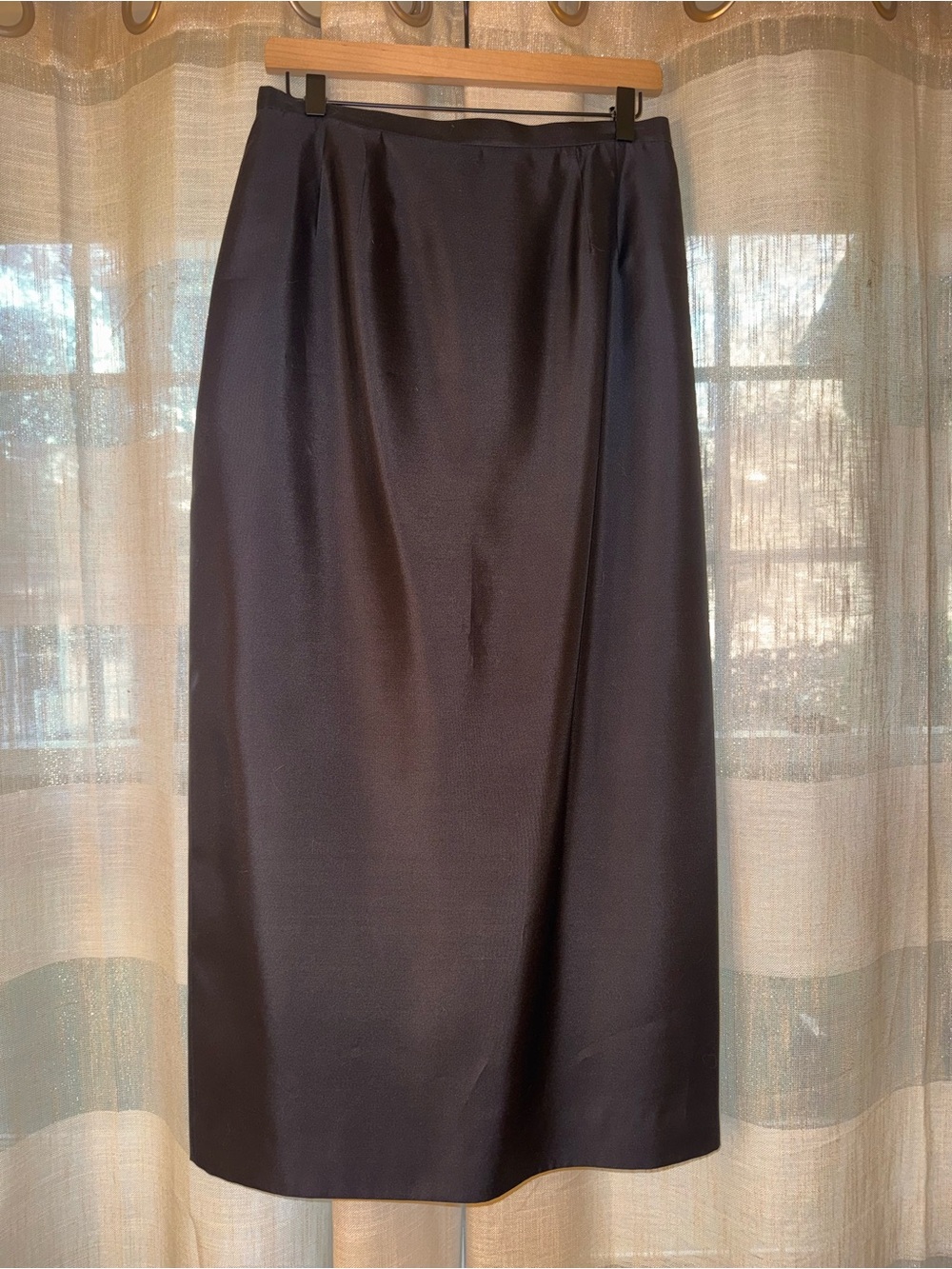 Vintage Talbots pure silk column skirt